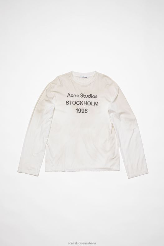 Logo t-shirt - Relaxed fit Optic White Acne Studios R66LJ1015 Apparel