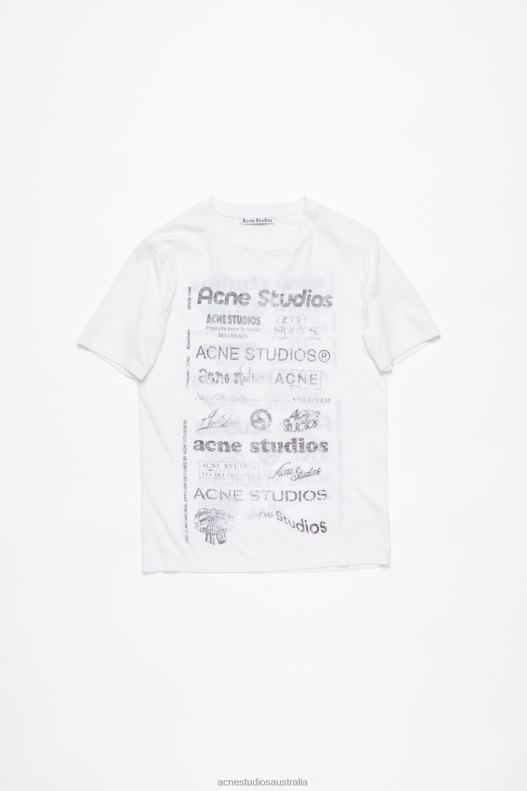 Logo t-shirt - Relaxed fit Optic White Acne Studios R66LJ1115 Apparel