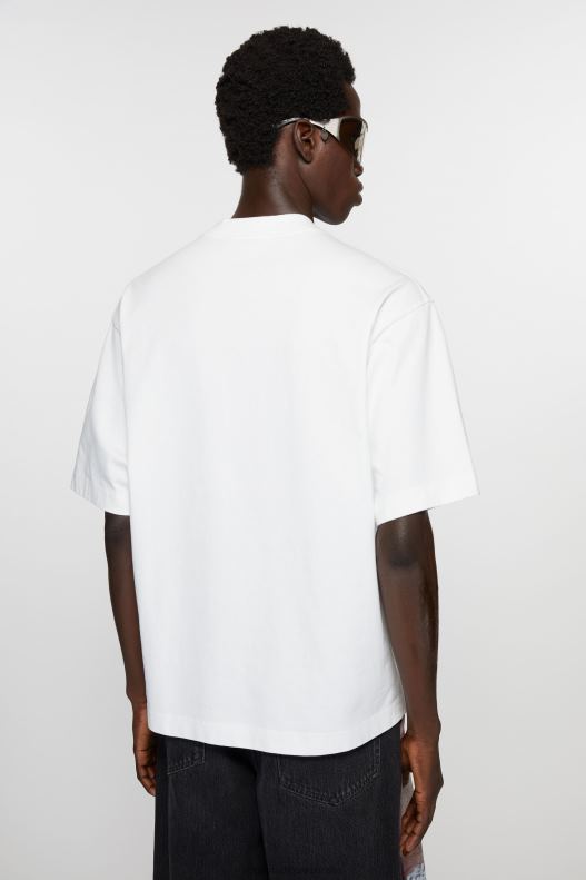 Logo t-shirt Optic White Acne Studios R66LJ1017 Apparel