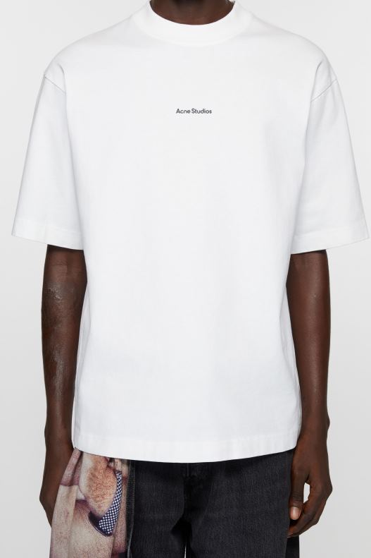 Logo t-shirt Optic White Acne Studios R66LJ1017 Apparel