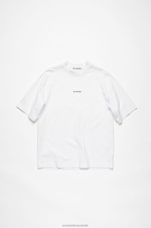 Logo t-shirt Optic White Acne Studios R66LJ1017 Apparel