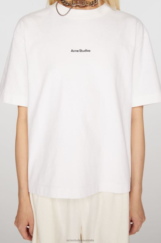 Logo t-shirt Optic White Acne Studios R66LJ201 Apparel