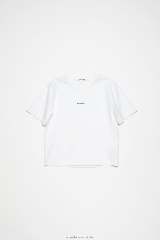 Logo t-shirt Optic White Acne Studios R66LJ201 Apparel