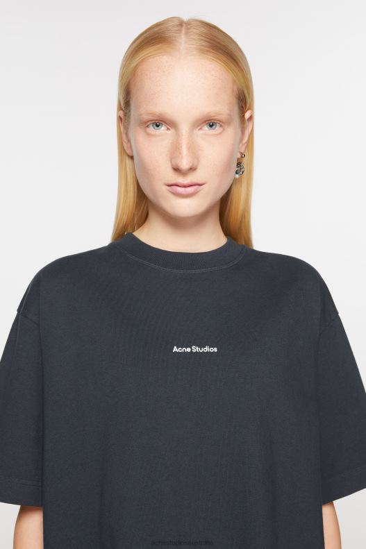 Logo t-shirt dress Black Acne Studios R66LJ267 Apparel