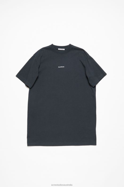 Logo t-shirt dress Black Acne Studios R66LJ267 Apparel