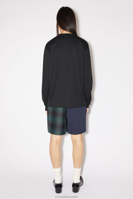 Long sleeve t-shirt- Regular fit Unisex Black Acne Studios R66LJ209 Apparel