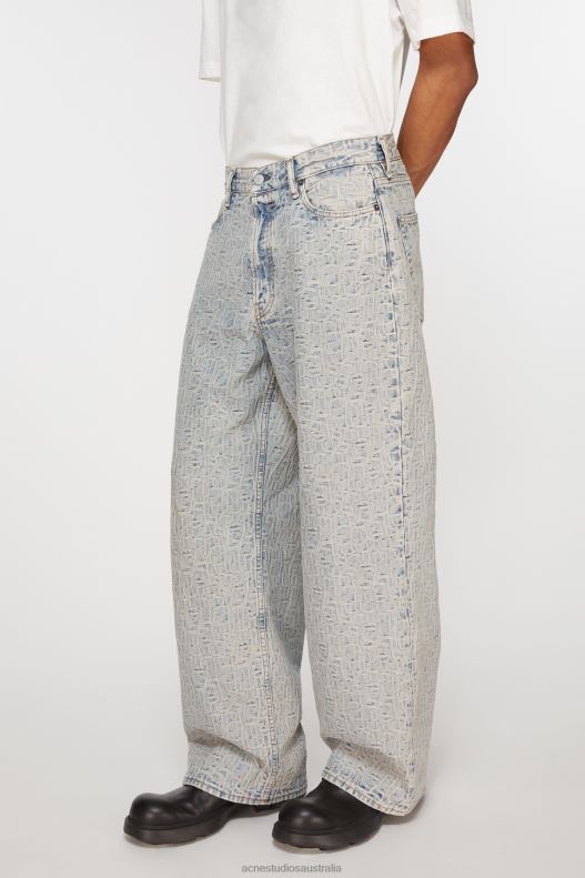 Loose fit jeans - 1981M Blue/Beige Acne Studios R66LJ1127 Apparel