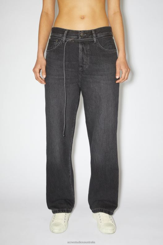 Loose fit jeans - 1991 Toj Unisex Black Acne Studios R66LJ400 Apparel