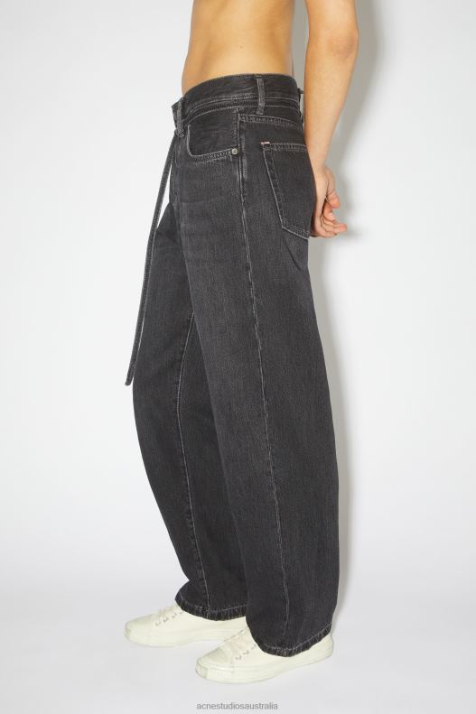 Loose fit jeans - 1991 Toj Unisex Black Acne Studios R66LJ400 Apparel