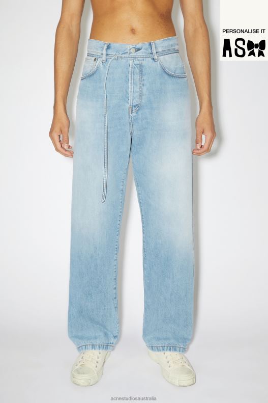 Loose fit jeans - 1991 Toj Unisex Light Blue Acne Studios R66LJ1144 Apparel