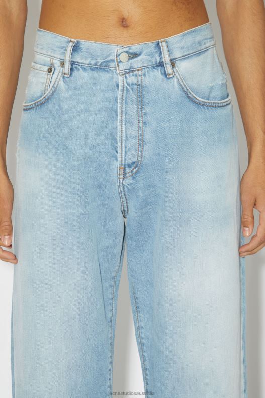 Loose fit jeans - 1991 Toj Unisex Light Blue Acne Studios R66LJ1144 Apparel