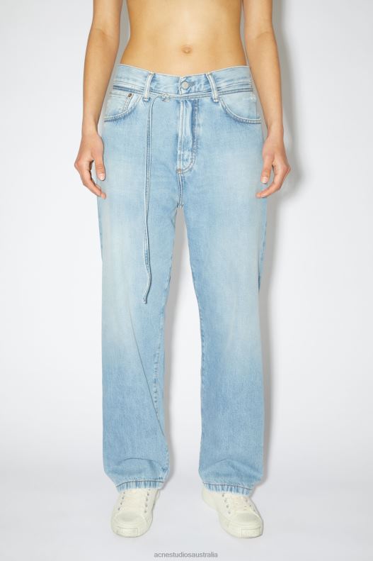 Loose fit jeans - 1991 Toj Unisex Light Blue Acne Studios R66LJ399 Apparel