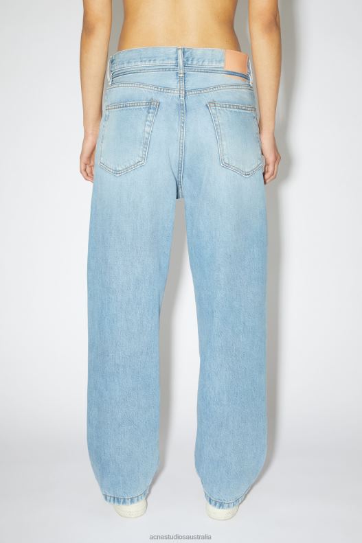 Loose fit jeans - 1991 Toj Unisex Light Blue Acne Studios R66LJ399 Apparel