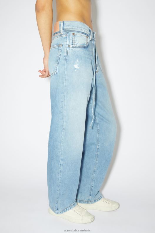 Loose fit jeans - 1991 Toj Unisex Light Blue Acne Studios R66LJ399 Apparel