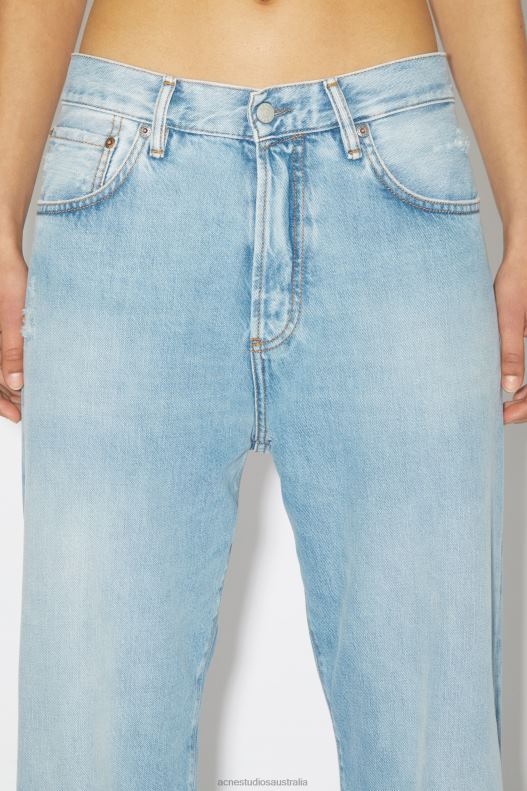 Loose fit jeans - 1991 Toj Unisex Light Blue Acne Studios R66LJ399 Apparel