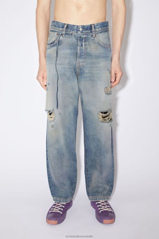 Loose fit jeans - 1991 Toj Unisex Mid Blue Acne Studios R66LJ1176 Apparel