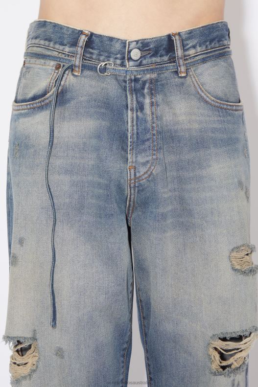 Loose fit jeans - 1991 Toj Unisex Mid Blue Acne Studios R66LJ1176 Apparel