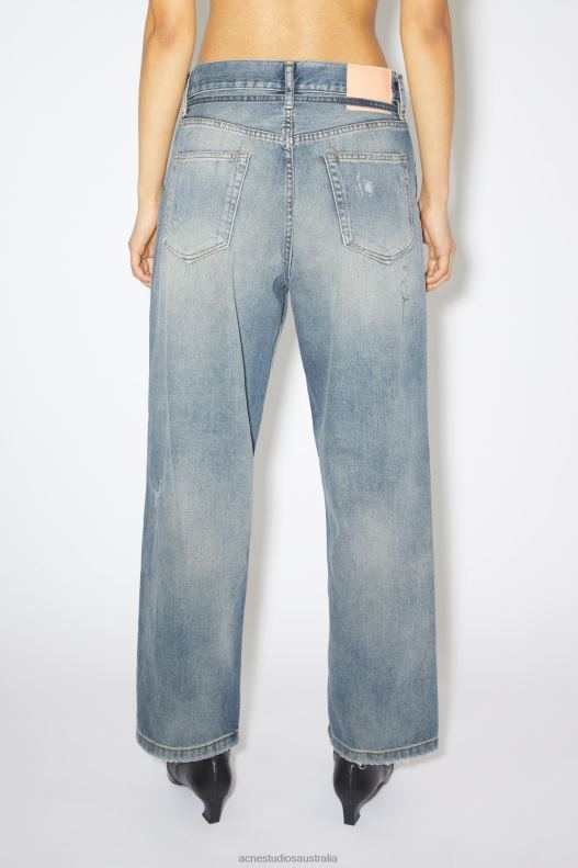 Loose fit jeans - 1991 Toj Unisex Mid Blue Acne Studios R66LJ404 Apparel