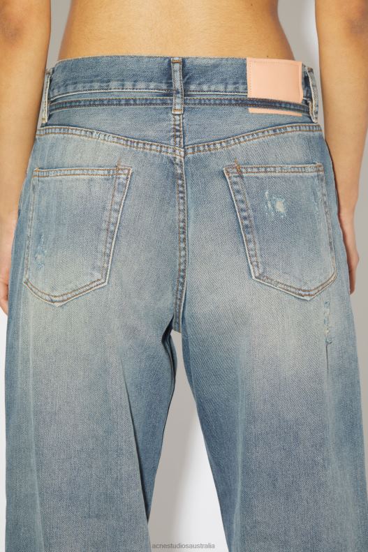 Loose fit jeans - 1991 Toj Unisex Mid Blue Acne Studios R66LJ404 Apparel