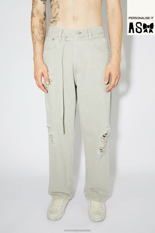 Loose fit jeans -1991 Toj Unisex Grey/Beige Acne Studios R66LJ1153 Apparel