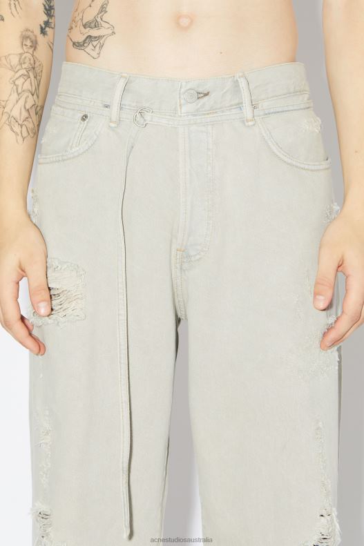 Loose fit jeans -1991 Toj Unisex Grey/Beige Acne Studios R66LJ1153 Apparel