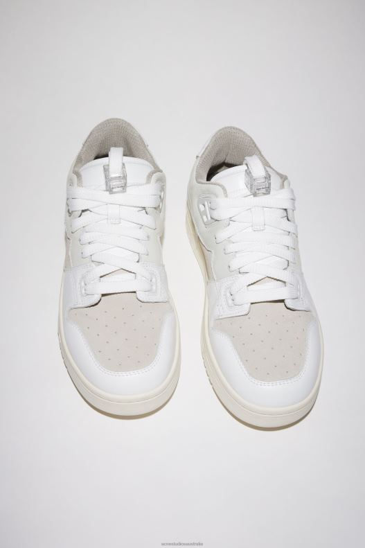 Low top leather sneakers White/Off White Acne Studios R66LJ1225 Footwear