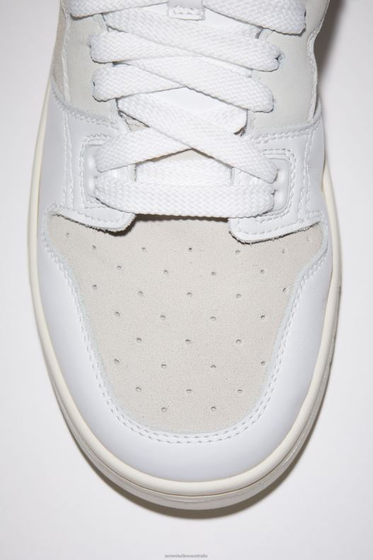 Low top leather sneakers White/Off White Acne Studios R66LJ1225 Footwear