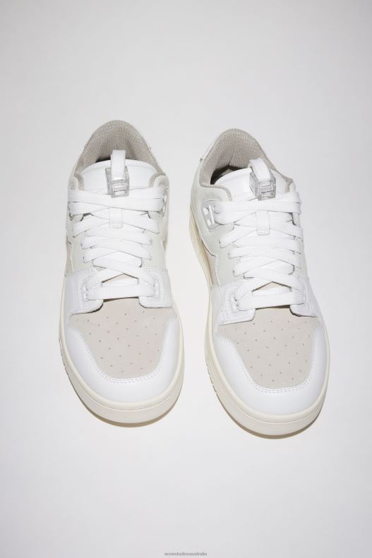 Low top leather sneakers White/Off White Acne Studios R66LJ834 Footwear