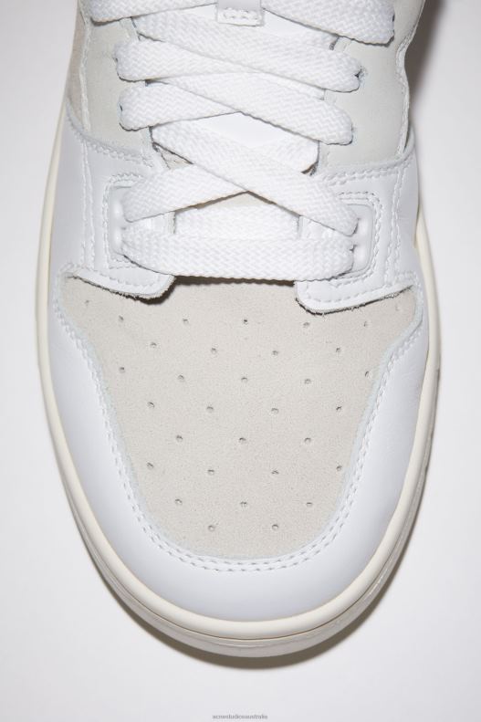 Low top leather sneakers White/Off White Acne Studios R66LJ834 Footwear