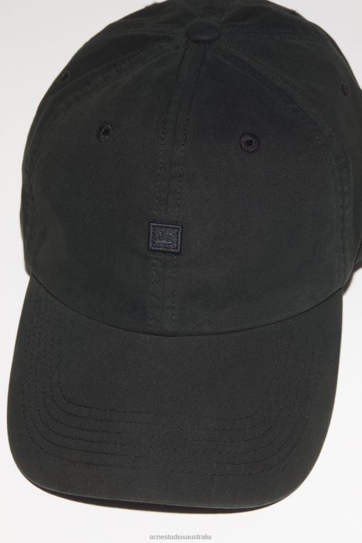 Micro Face patch cap Black Acne Studios R66LJ496 Accessories