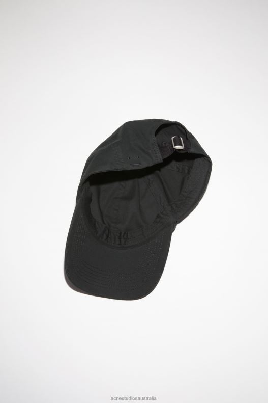 Micro Face patch cap Black Acne Studios R66LJ496 Accessories