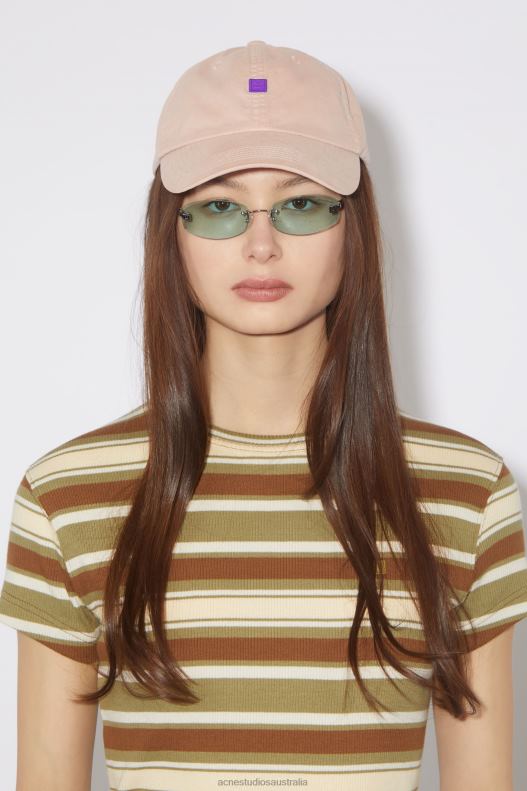 Micro Face patch cap Dusty Beige Acne Studios R66LJ776 Accessories