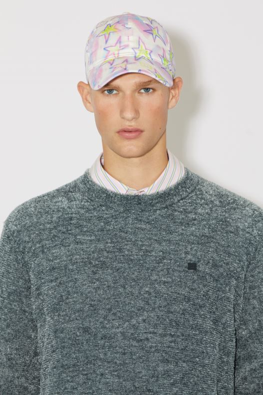 Micro Face patch cap Pale Pink/Multi Acne Studios R66LJ811 Accessories