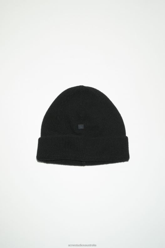 Micro face patch beanie Black Acne Studios R66LJ502 Accessories