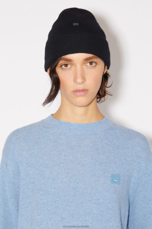 Micro face patch beanie Black Acne Studios R66LJ502 Accessories