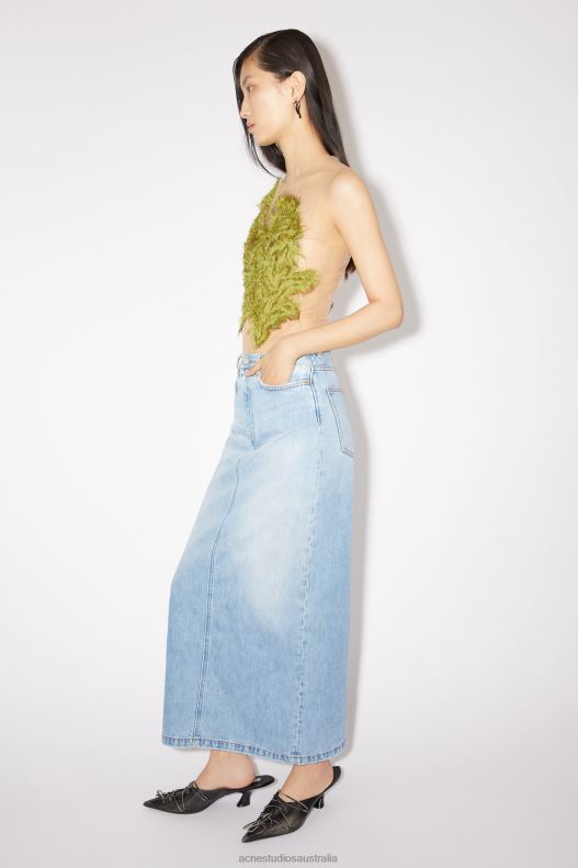 Mid-length denim skirt Light Blue Acne Studios R66LJ353 Apparel