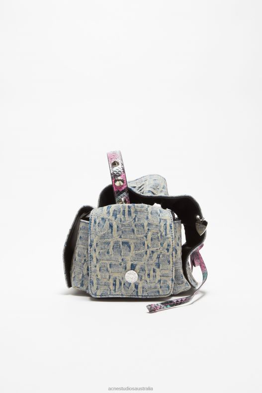 Multipocket mini bag Light Blue/Pink Acne Studios R66LJ760 Accessories