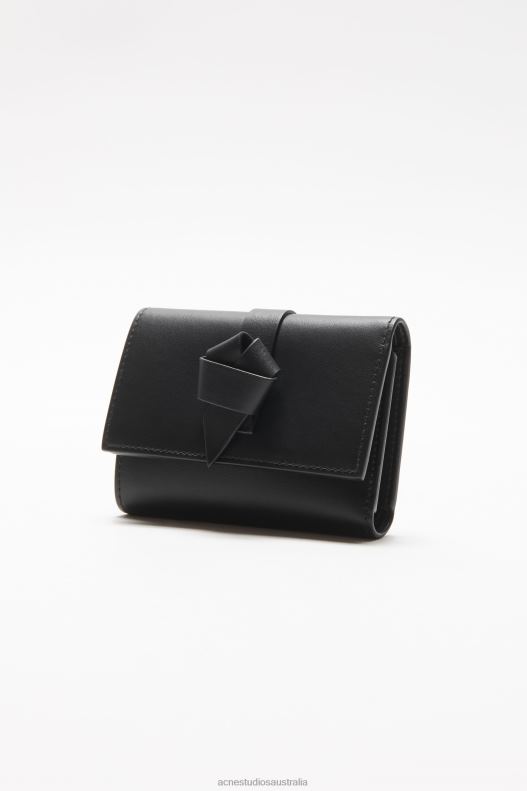 Musubi folded wallet Black Acne Studios R66LJ490 Accessories