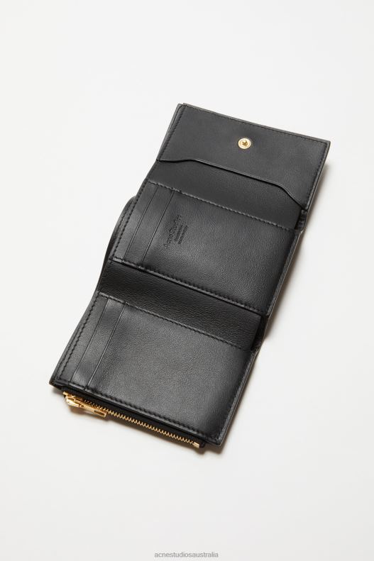 Musubi folded wallet Black Acne Studios R66LJ490 Accessories