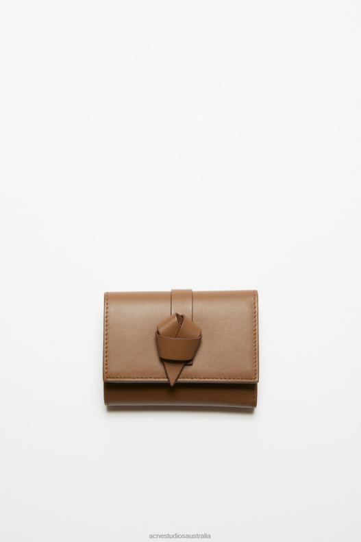 Musubi folded wallet Camel Brown Acne Studios R66LJ716 Accessories