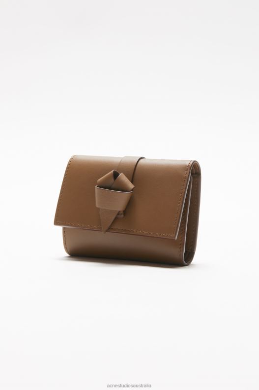 Musubi folded wallet Camel Brown Acne Studios R66LJ716 Accessories