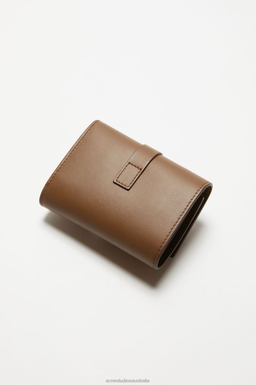 Musubi folded wallet Camel Brown Acne Studios R66LJ716 Accessories