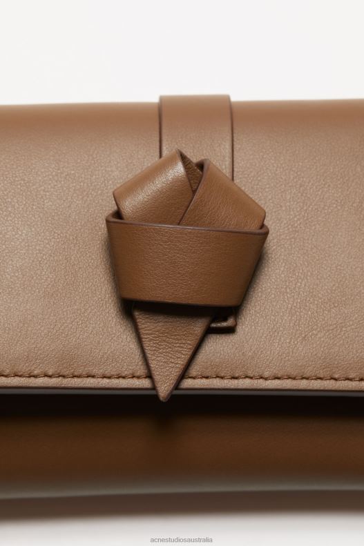 Musubi folded wallet Camel Brown Acne Studios R66LJ716 Accessories