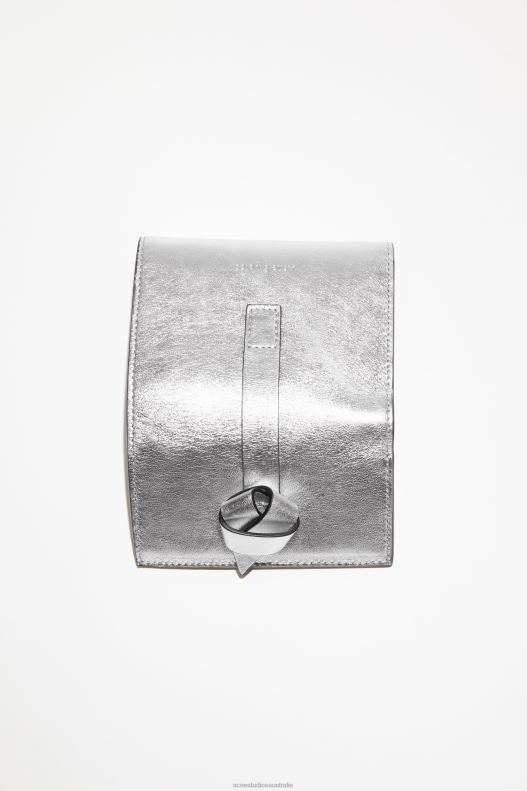 Musubi folded wallet Silver Acne Studios R66LJ688 Accessories