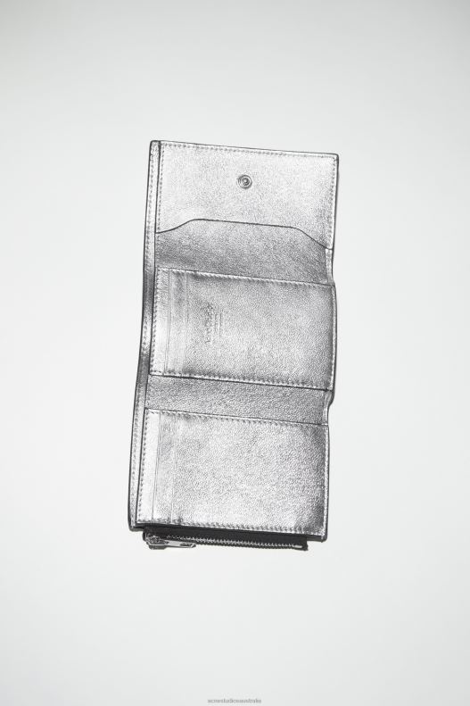 Musubi folded wallet Silver Acne Studios R66LJ688 Accessories