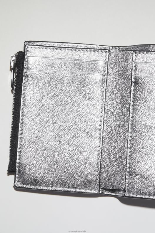 Musubi folded wallet Silver Acne Studios R66LJ688 Accessories