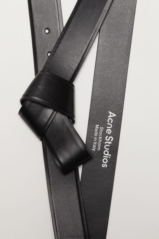 Musubi leather belt Black Acne Studios R66LJ480 Accessories