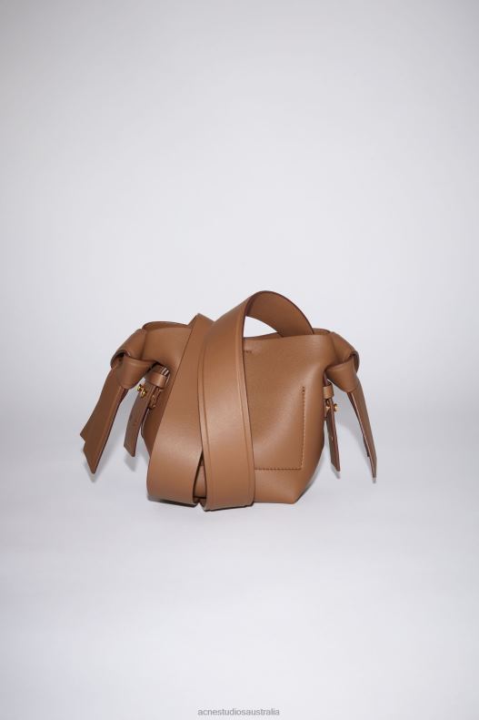 Musubi micro tote Camel Brown Acne Studios R66LJ719 Accessories