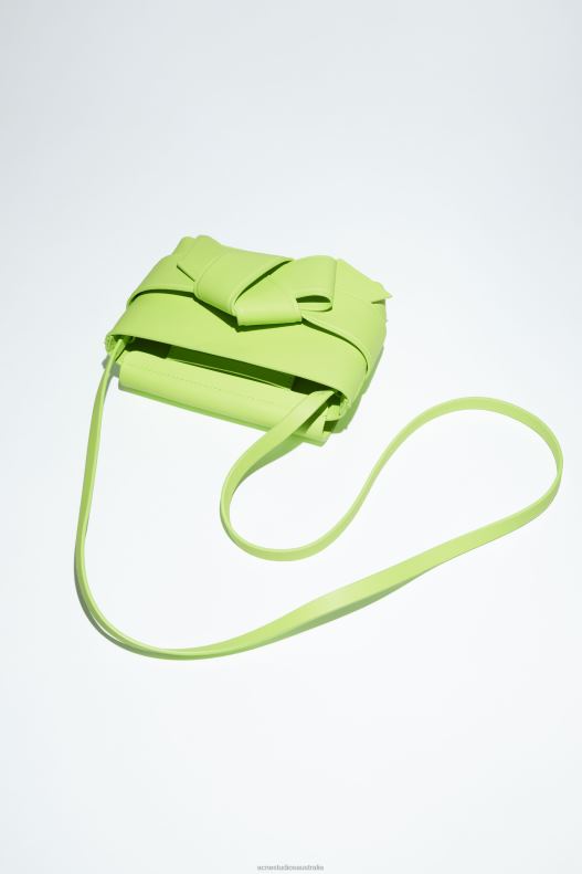 Musubi mini crossbody bag Lime Green Acne Studios R66LJ739 Accessories