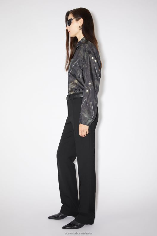 Narrow tailored trousers Black Acne Studios R66LJ330 Apparel